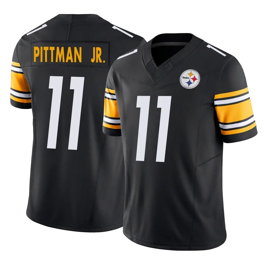 Tuec P.Steelers #11 Michael Pittman Jr. Player Black Limited Vapor F.U.S.E. Home Game Stitched Jerseys