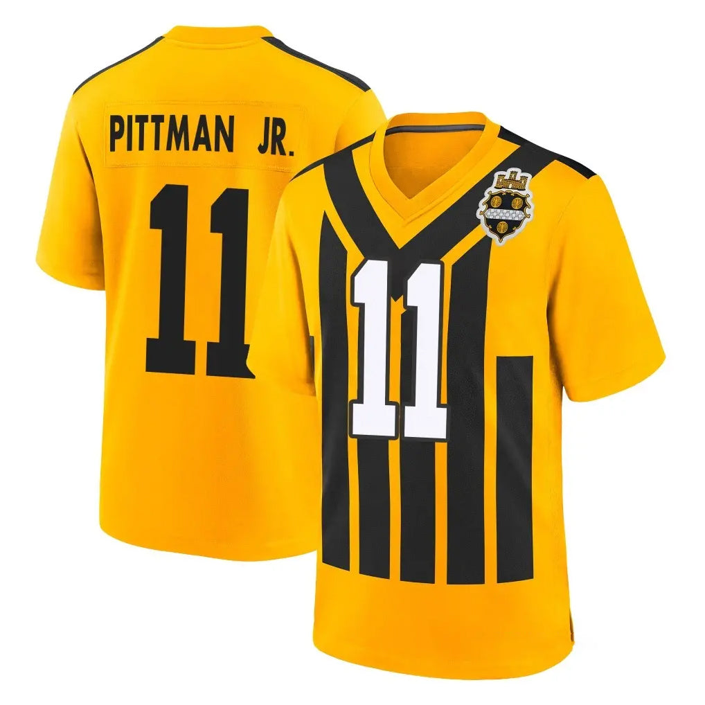 Tuec P.Steelers #11 Michael Pittman Jr. Player Gold Limited 1933 Throwback Home Game Stitched Jerseys