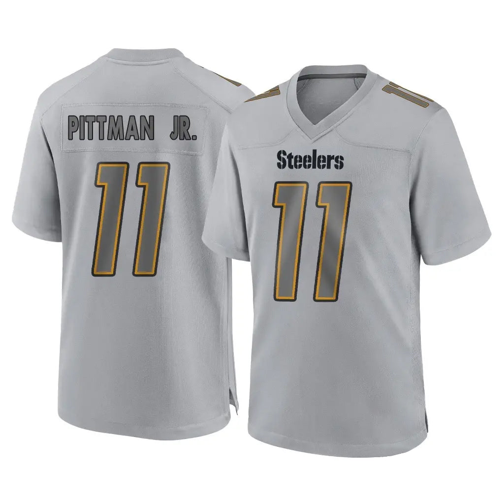 Tuec P.Steelers #11 Michael Pittman Jr. Player Gray Atmosphere Fashion Home Game Stitched Jerseys