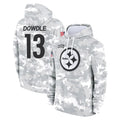 Tuec P.Steelers #13 Rico Dowdle Player Arctic Camo Limited Salute to Service Pullover Hoodies Game Stitched Jerseys