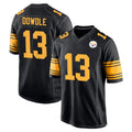 Tuec P.Steelers #13 Rico Dowdle Player Black Color Rush Home Game Stitched Jerseys
