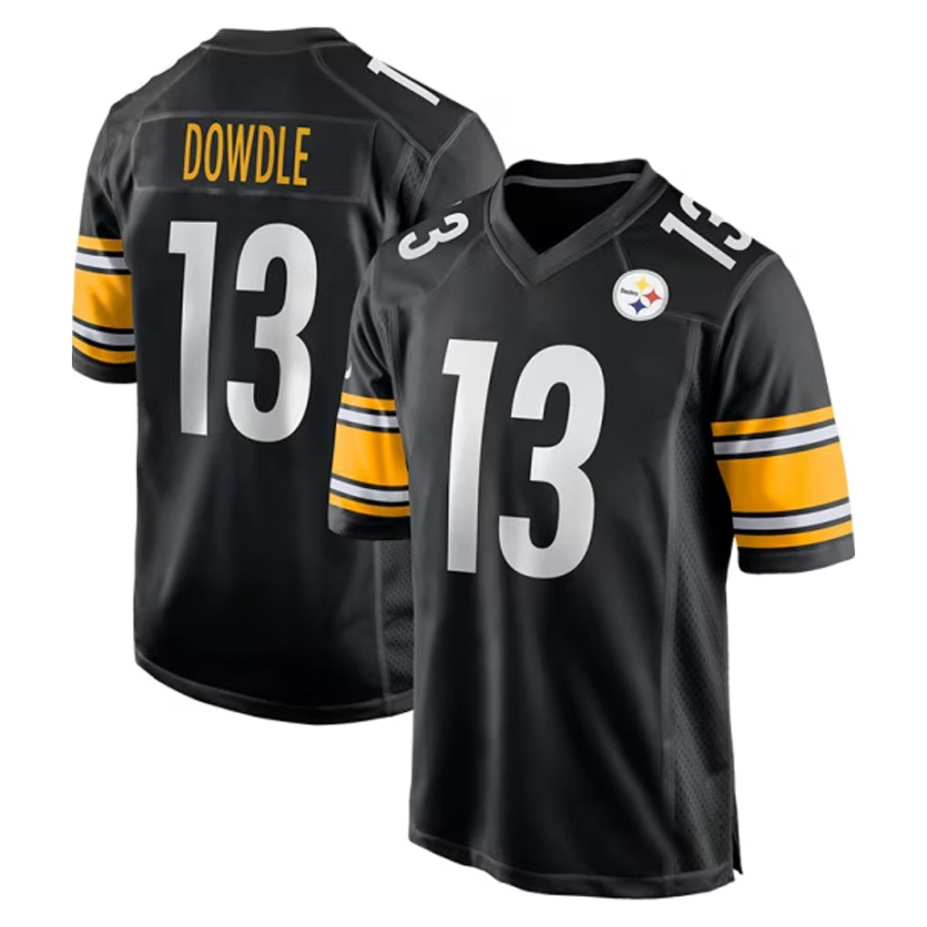 Tuec P.Steelers #13 Rico Dowdle Player Black Home Game Stitched Jerseys