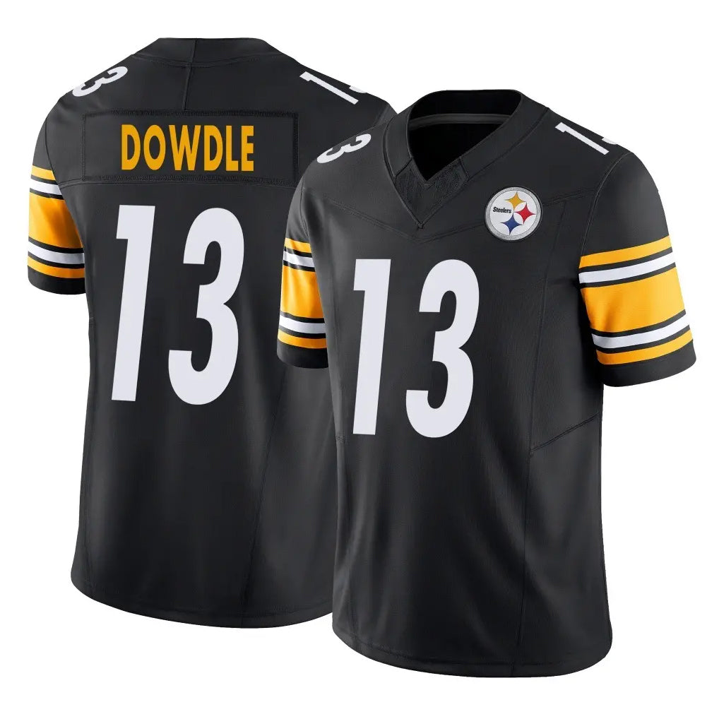 Tuec P.Steelers #13 Rico Dowdle Player Black Limited Vapor F.U.S.E. Home Game Stitched Jerseys