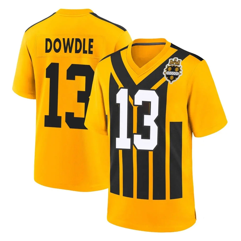 Tuec P.Steelers #13 Rico Dowdle Player Gold Limited 1933 Throwback Home Game Stitched Jerseys