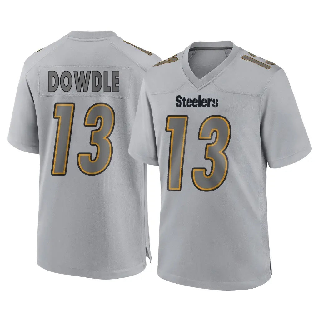 Tuec P.Steelers #13 Rico Dowdle Player Gray Atmosphere Fashion Home Game Stitched Jerseys