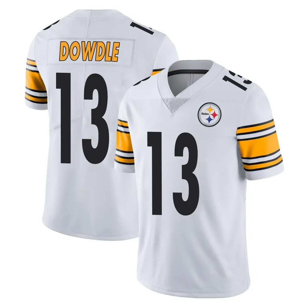 Tuec P.Steelers #13 Rico Dowdle Player White Limited Vapor Untouchable Home Game Stitched Jerseys