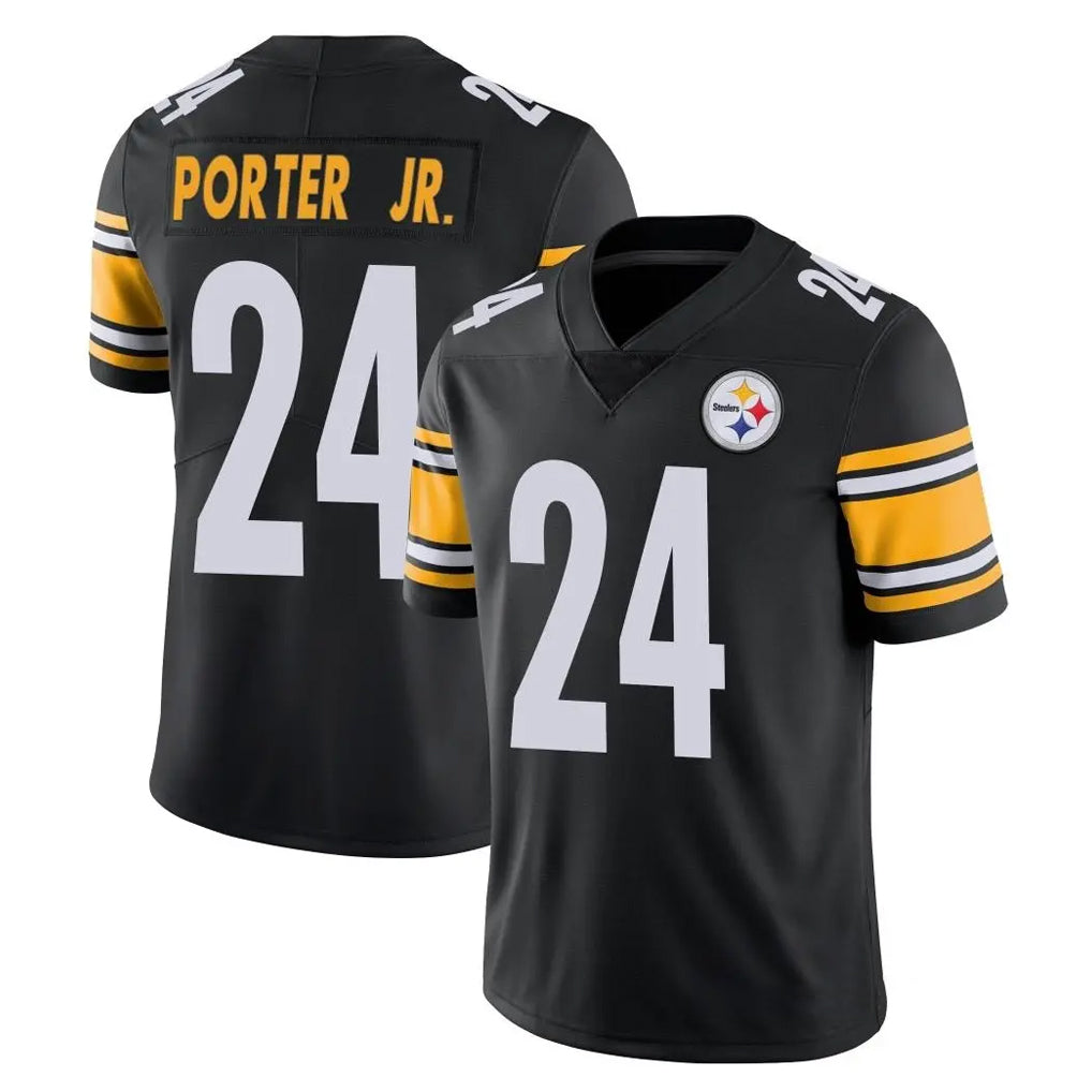 Tuec P.Steelers #24 Joey Porter Jr. Player Black Limited Vapor Untouchable Home Game Stitched Jerseys