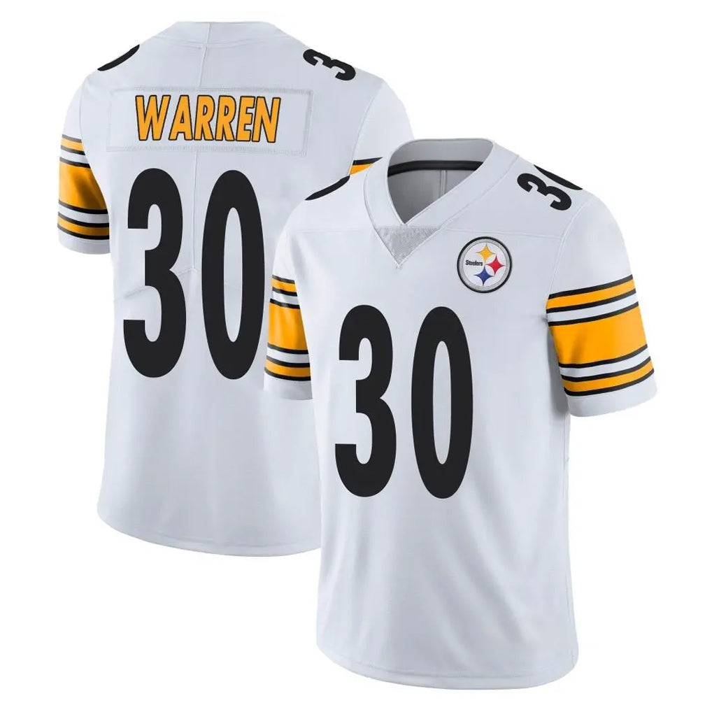 Tuec P.Steelers #30 Jaylen Warren Player White Limited Vapor Untouchable Home Game Stitched Jerseys