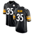 Tuec P.Steelers #35 Jamel Dean Player Black Home Game Stitched Jerseys