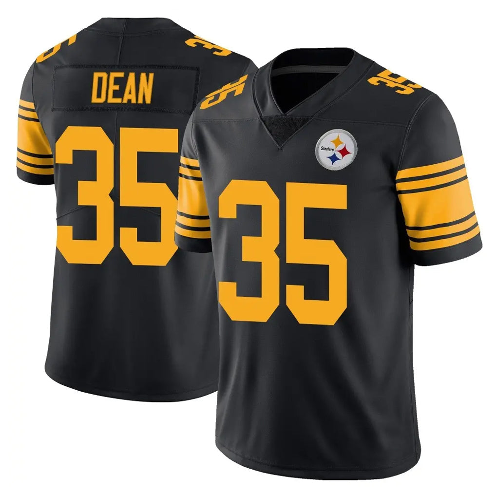 Tuec P.Steelers #35 Jamel Dean Player Black Limited Color Rush Home Game Stitched Jerseys