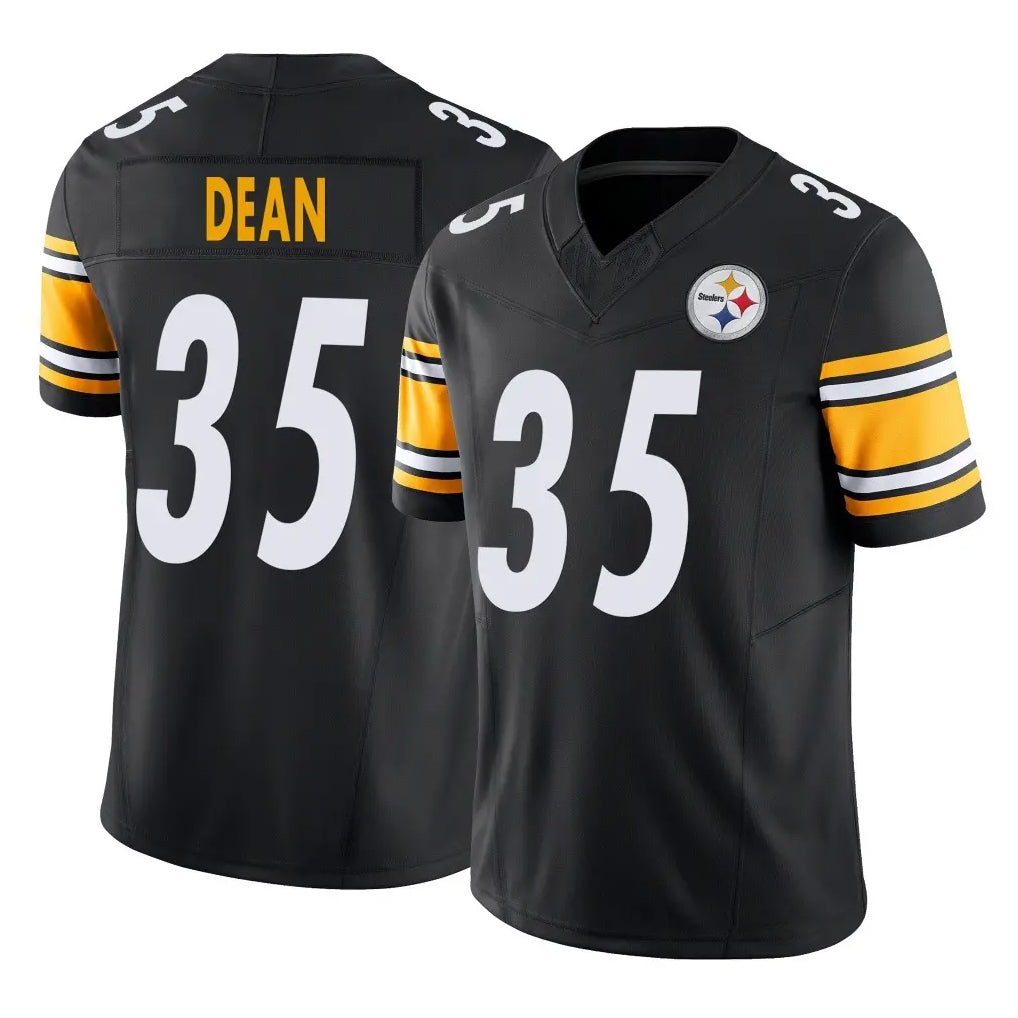 Tuec P.Steelers #35 Jamel Dean Player Black Limited Vapor F.U.S.E. Home Game Stitched Jerseys