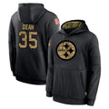 Tuec P.Steelers #35 Jamel Dean Player Black Salute to Service Hoodies Limited Game Stitched Jerseys