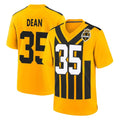 Tuec P.Steelers #35 Jamel Dean Player Gold Limited 1933 Throwback Home Game Stitched Jerseys