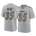 Tuec P.Steelers #35 Jamel Dean Player Gray Atmosphere Fashion Home Game Stitched Jerseys