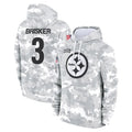 Tuec P.Steelers #3 Jaquan Brisker Player Arctic Camo Limited Salute to Service Pullover Hoodies Game Stitched Jerseys