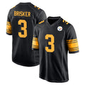 Tuec P.Steelers #3 Jaquan Brisker Player Black Color Rush Home Game Stitched Jerseys