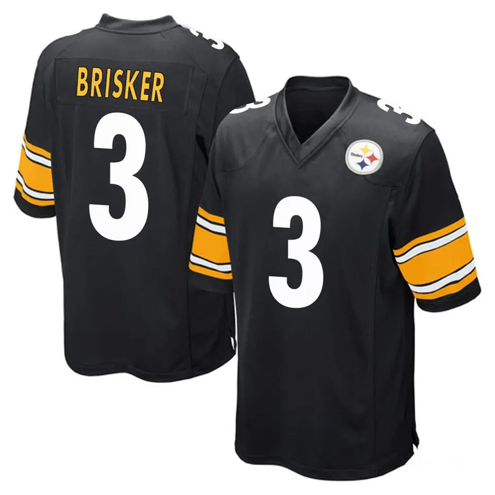 Tuec P.Steelers #3 Jaquan Brisker Player Black Home Game Stitched Jerseys