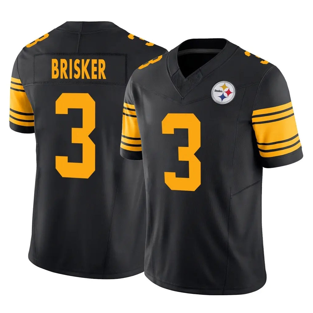 Tuec P.Steelers #3 Jaquan Brisker Player Black Limited 2nd Alternate Vapor F.U.S.E. Home Game Stitched Jerseys
