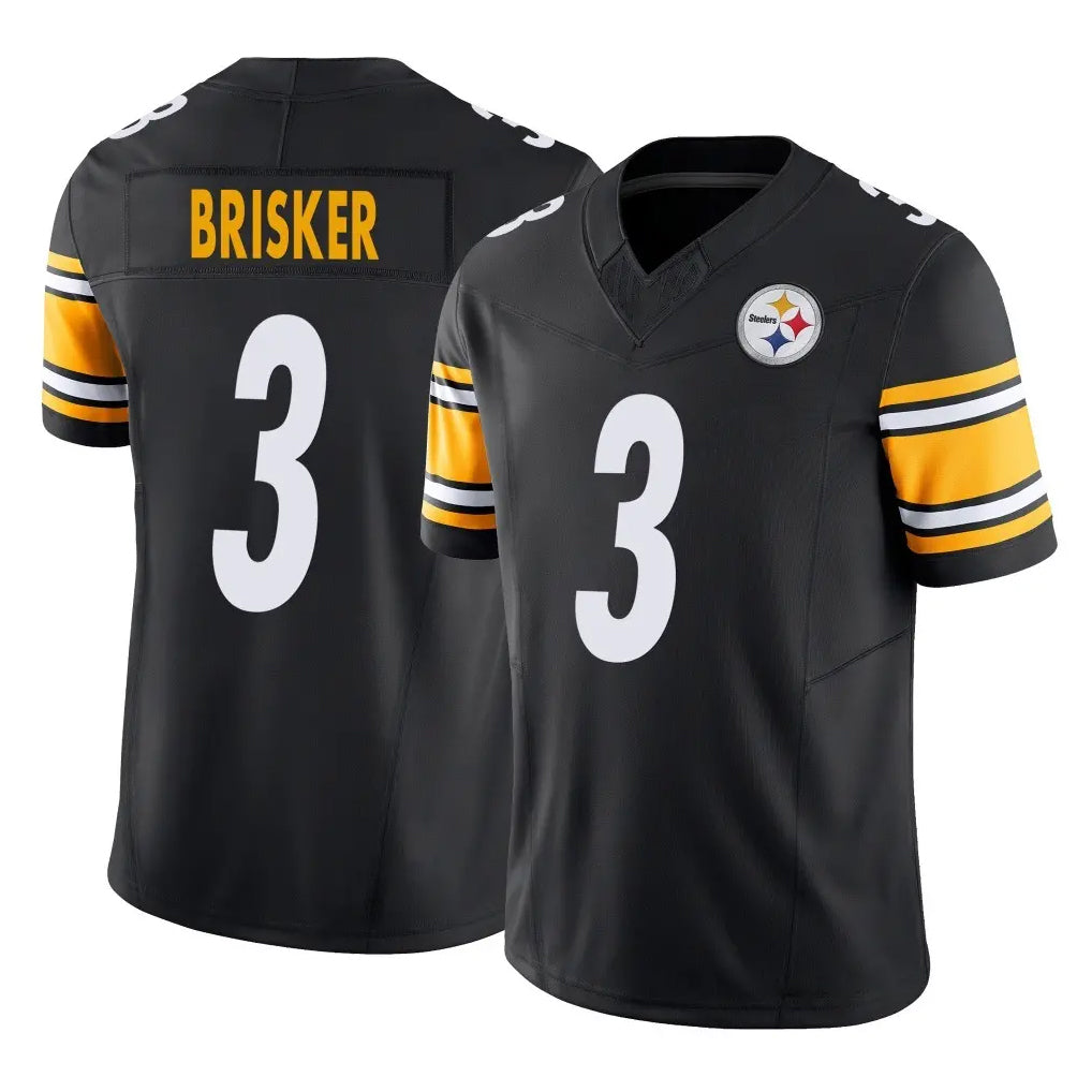 Tuec P.Steelers #3 Jaquan Brisker Player Black Limited Vapor F.U.S.E. Home Game Stitched Jerseys