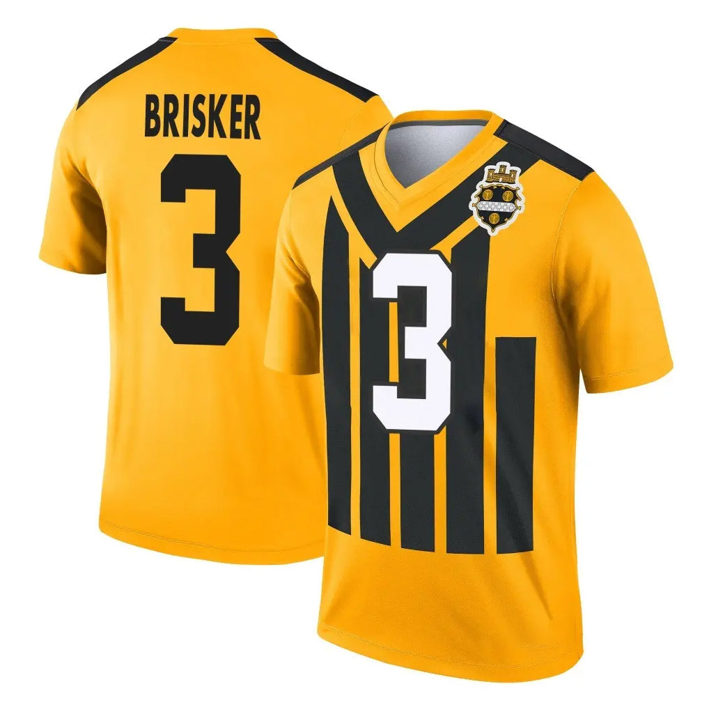 Tuec P.Steelers #3 Jaquan Brisker Player Gold Legend Limited 1933 Throwback Performance Home Game Stitched Jerseys