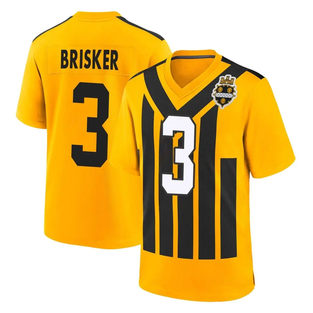 Tuec P.Steelers #3 Jaquan Brisker Player Gold Limited 1933 Throwback Home Game Stitched Jerseys