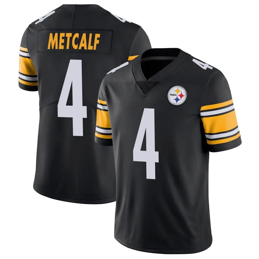 Tuec P.Steelers #4 DK Metcalf Player Black Limited Vapor Untouchable Home Game Stitched Jerseys