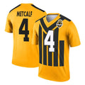 Tuec P.Steelers #4 DK Metcalf Player Gold Legend Limited 1933 Throwback Performance Home Game Stitched Jerseys