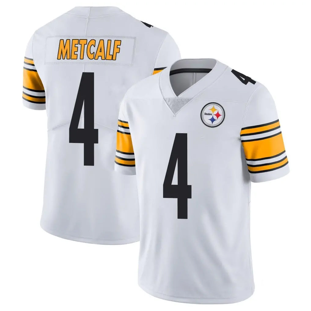 Tuec P.Steelers #4 DK Metcalf Player White Limited Vapor Untouchable Home Game Stitched Jerseys