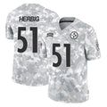 Tuec P.Steelers #51 Nick Herbig Player Arctic Camo Limited Salute To Service Home Game Stitched Jerseys
