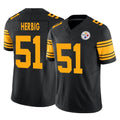 Tuec P.Steelers #51 Nick Herbig Player Black Limited 2nd Alternate Vapor F.U.S.E. Home Game Stitched Jerseys