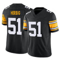 Tuec P.Steelers #51 Nick Herbig Player Black Limited Alternate Vapor F.U.S.E. Home Game Stitched Jerseys