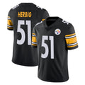 Tuec P.Steelers #51 Nick Herbig Player Black Limited Vapor Untouchable Home Game Stitched Jerseys