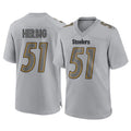 Tuec P.Steelers #51 Nick Herbig Player Gray Atmosphere Fashion Home Game Stitched Jerseys