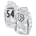 Tuec P.Steelers #54 Zach Frazier Player Arctic Camo Limited Salute to Service Pullover Hoodies Game Stitched Jerseys