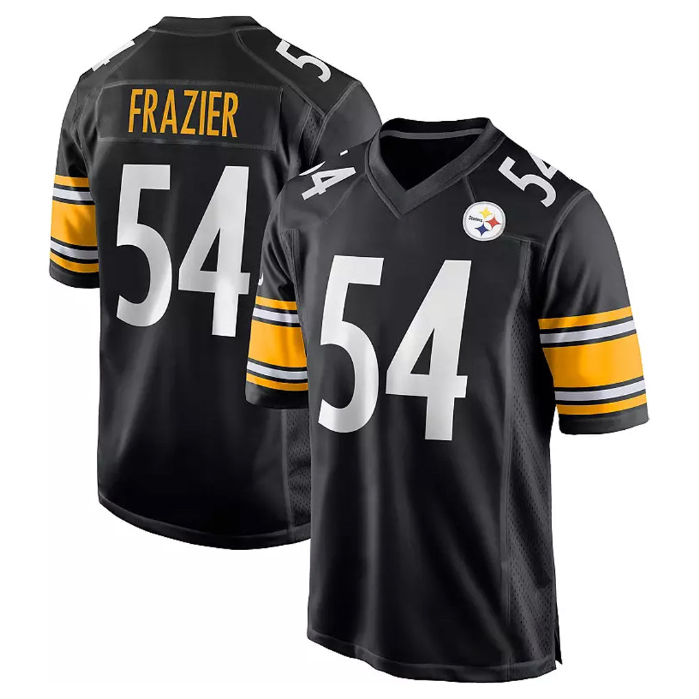 Tuec P.Steelers #54 Zach Frazier Player Black Home Game Stitched Jerseys