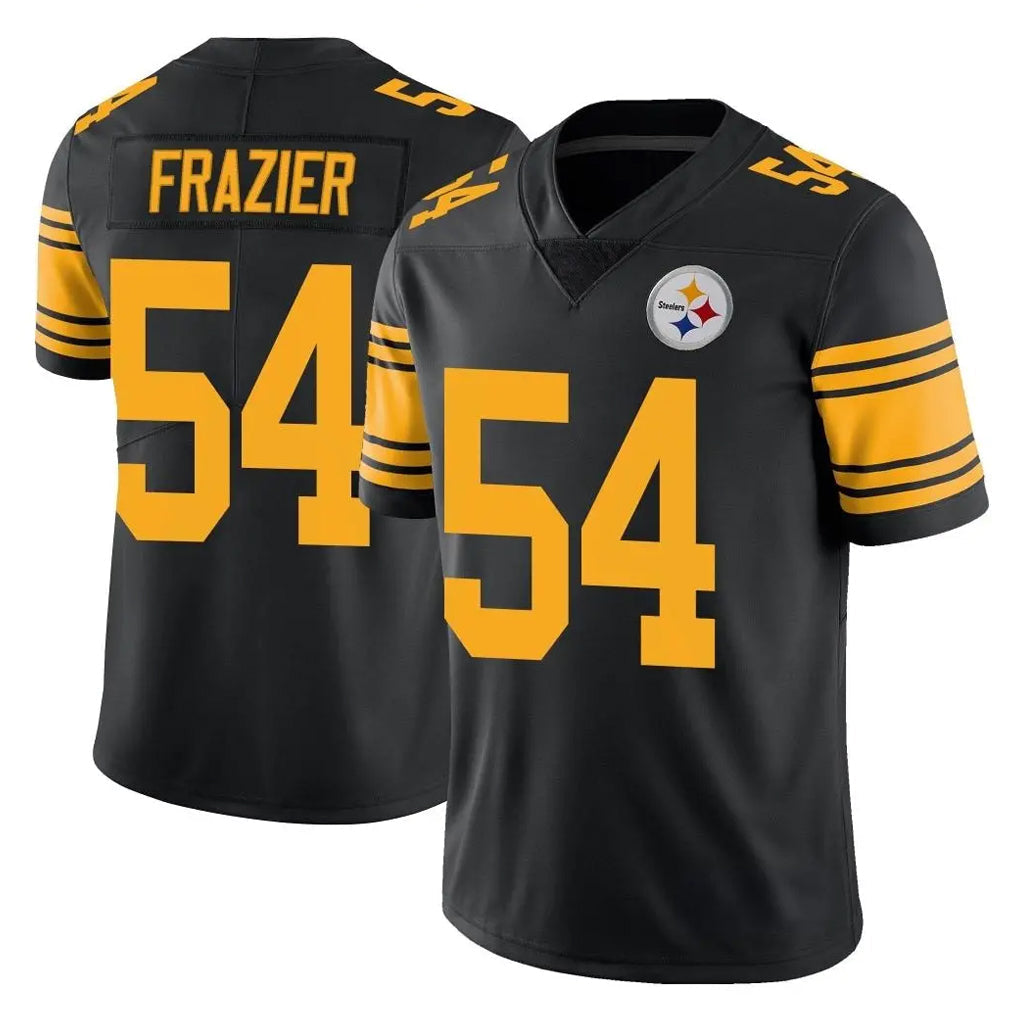 Tuec P.Steelers #54 Zach Frazier Player Black Limited Color Rush Home Game Stitched Jerseys