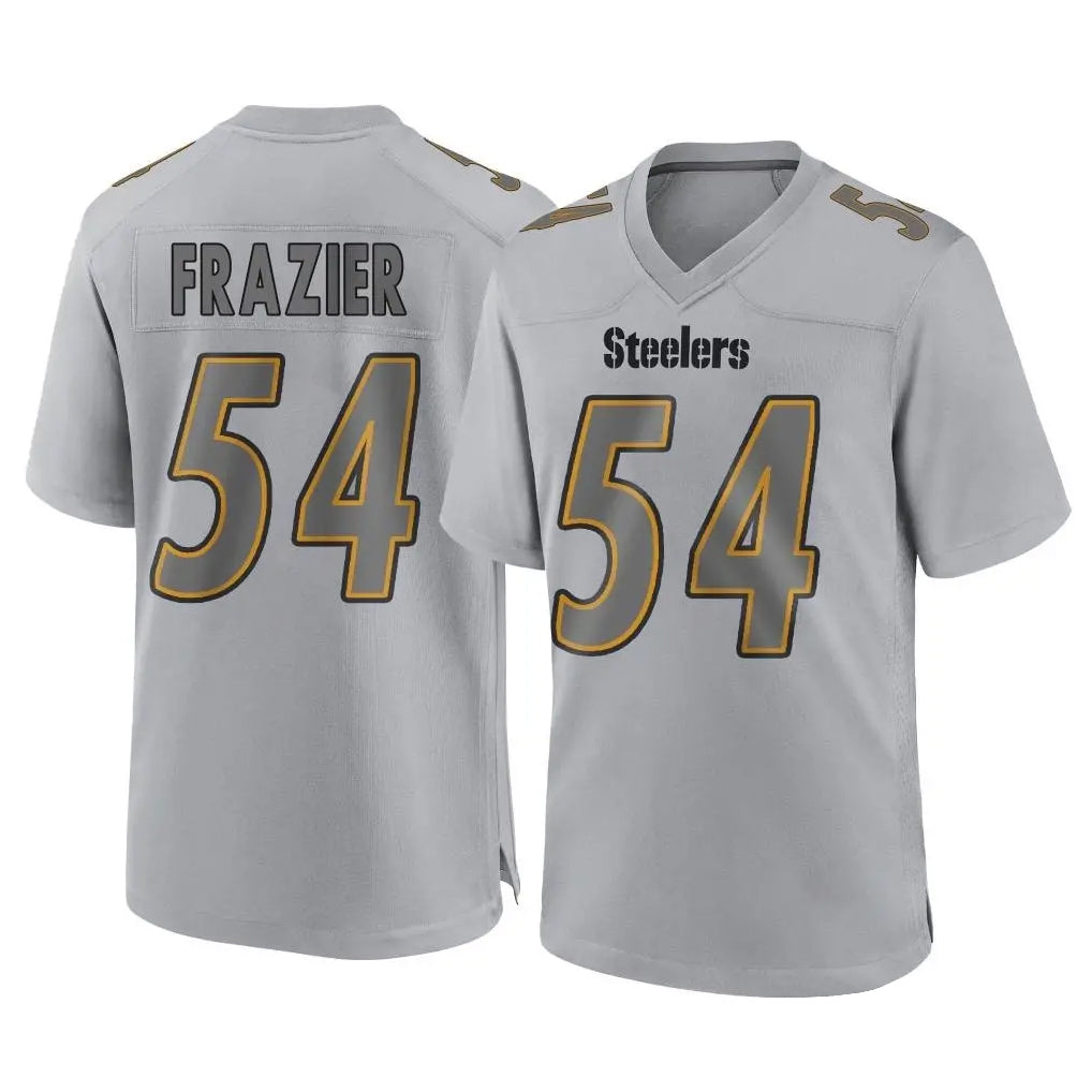 Tuec P.Steelers #54 Zach Frazier Player Gray Atmosphere Fashion Home Game Stitched Jerseys