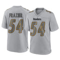Tuec P.Steelers #54 Zach Frazier Player Gray Atmosphere Fashion Home Game Stitched Jerseys