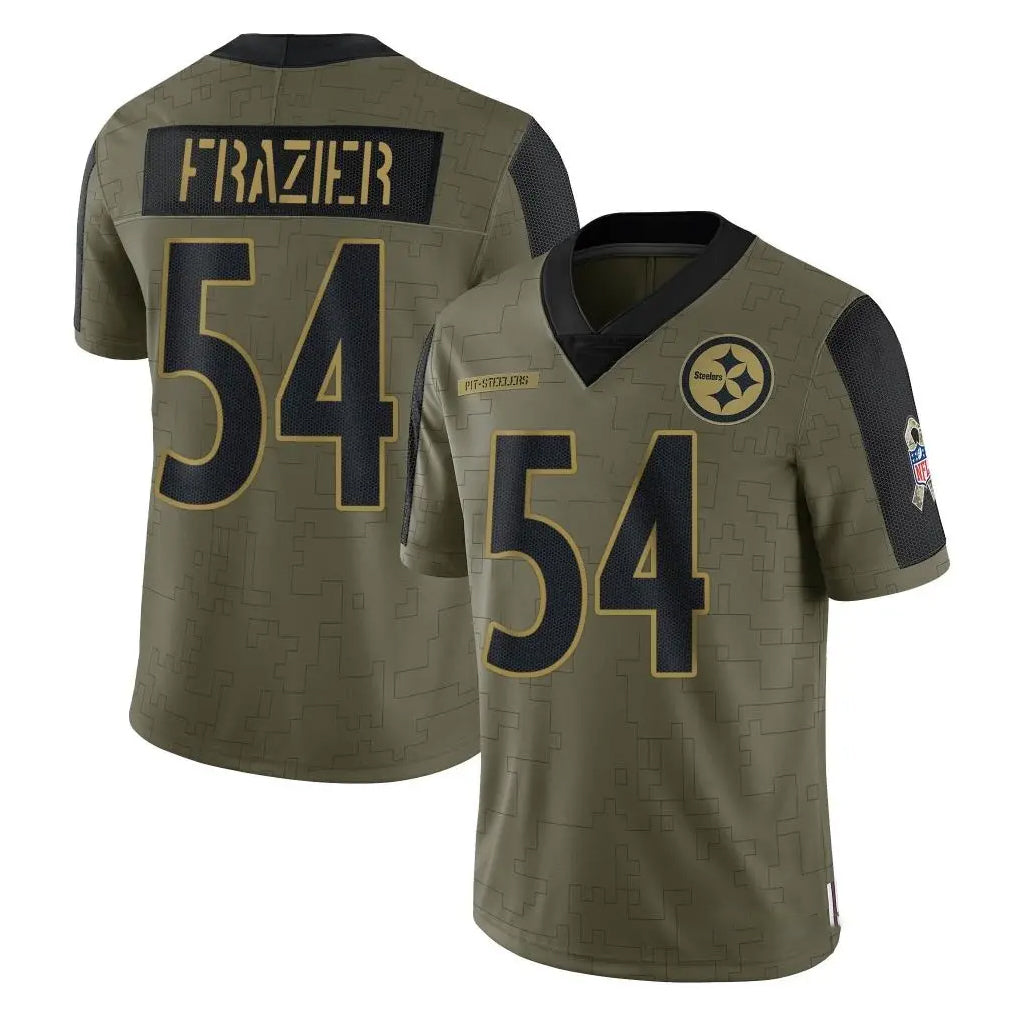 Tuec P.Steelers #54 Zach Frazier Player Olive Salute To Service Limited Game Stitched Jerseys