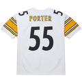 Tuec P.Steelers #55 Joey Porter Mitchell & Ness White 2005 Authentic Throwback Retired Player Jersey Stitched Puhic