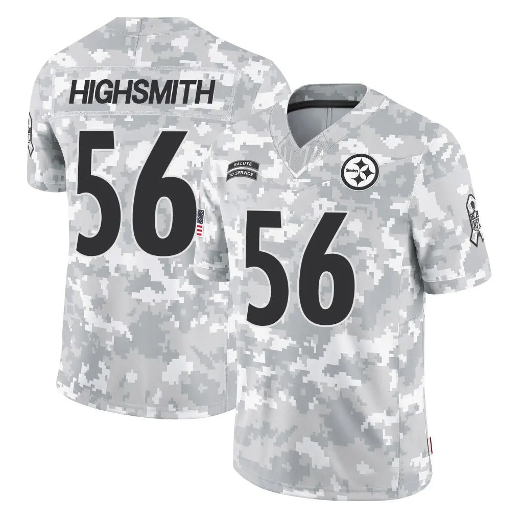 Tuec P.Steelers #56 Alex Highsmith Player Arctic Camo Limited Salute To Service Home Game Stitched Jerseys