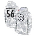 Tuec P.Steelers #56 Alex Highsmith Player Arctic Camo Limited Salute to Service Pullover Hoodies Game Stitched Jerseys