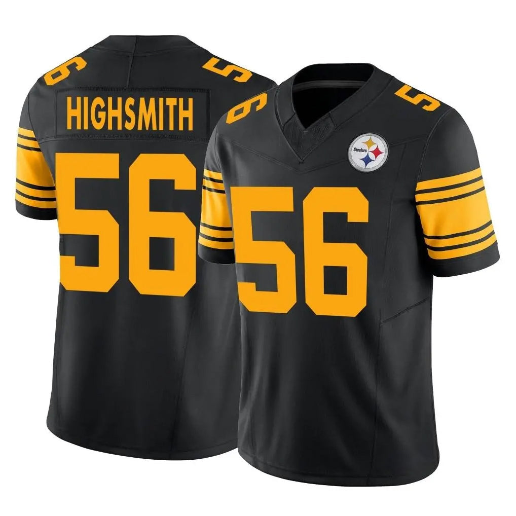Tuec P.Steelers #56 Alex Highsmith Player Black Limited 2nd Alternate Vapor F.U.S.E. Home Game Stitched Jerseys
