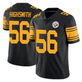 Tuec P.Steelers #56 Alex Highsmith Player Black Limited Color Rush Home Game Stitched Jerseys