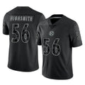 Tuec P.Steelers #56 Alex Highsmith Player Black Reflective Limited Home Game Stitched Jerseys
