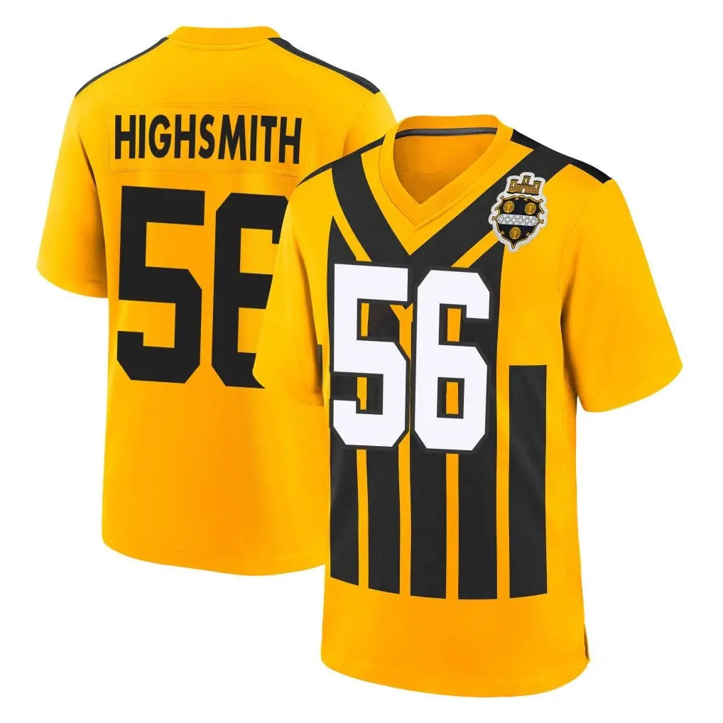 Tuec P.Steelers #56 Alex Highsmith Player Gold Limited 1933 Throwback Home Game Stitched Jerseys