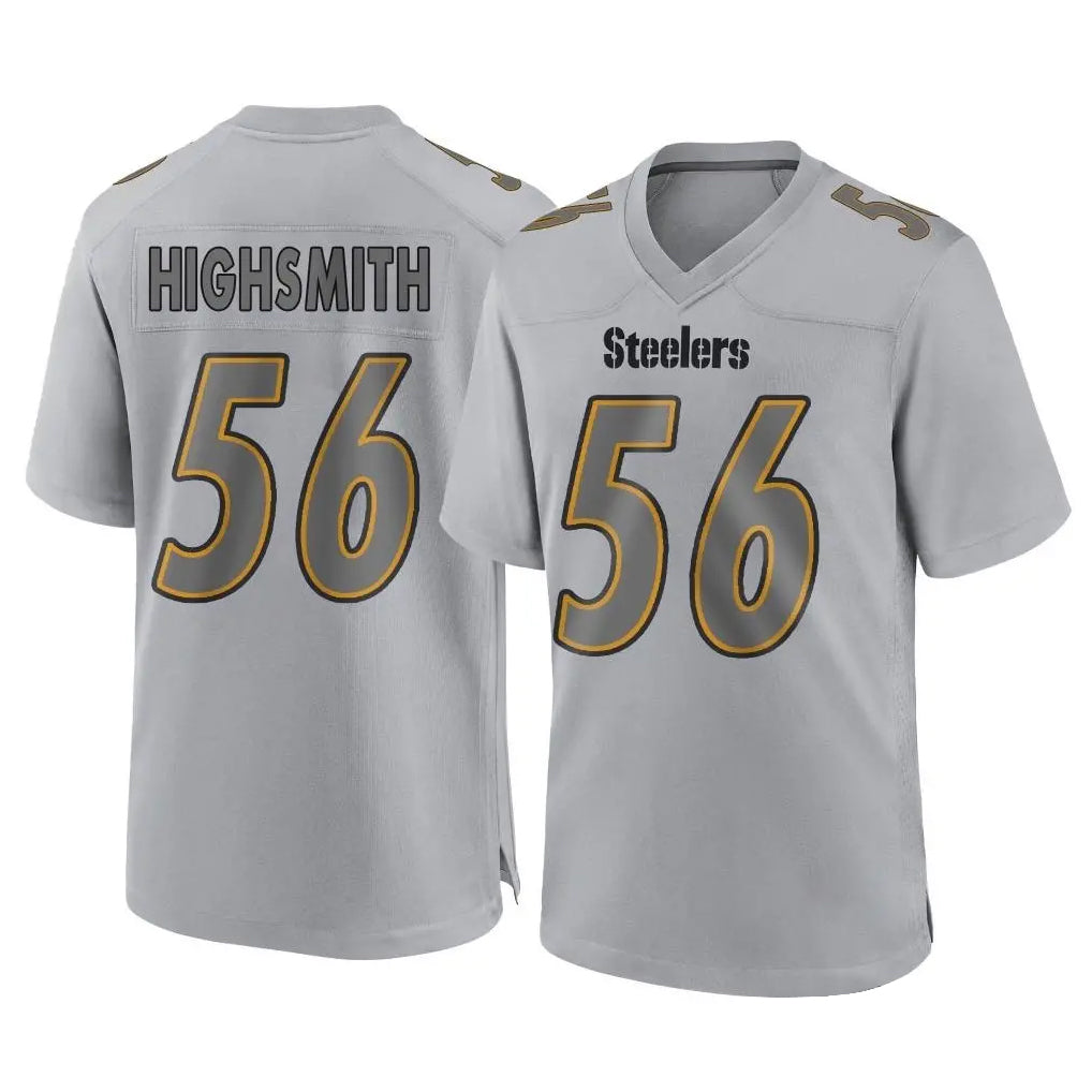 Tuec P.Steelers #56 Alex Highsmith Player Gray Atmosphere Fashion Home Game Stitched Jerseys