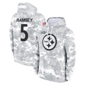 Tuec P.Steelers #5 Jalen Ramsey Player Arctic Camo Limited Salute to Service Pullover Hoodies Game Stitched Jerseys