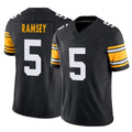 Tuec P.Steelers #5 Jalen Ramsey Player Black Limited Alternate Vapor F.U.S.E. Home Game Stitched Jerseys