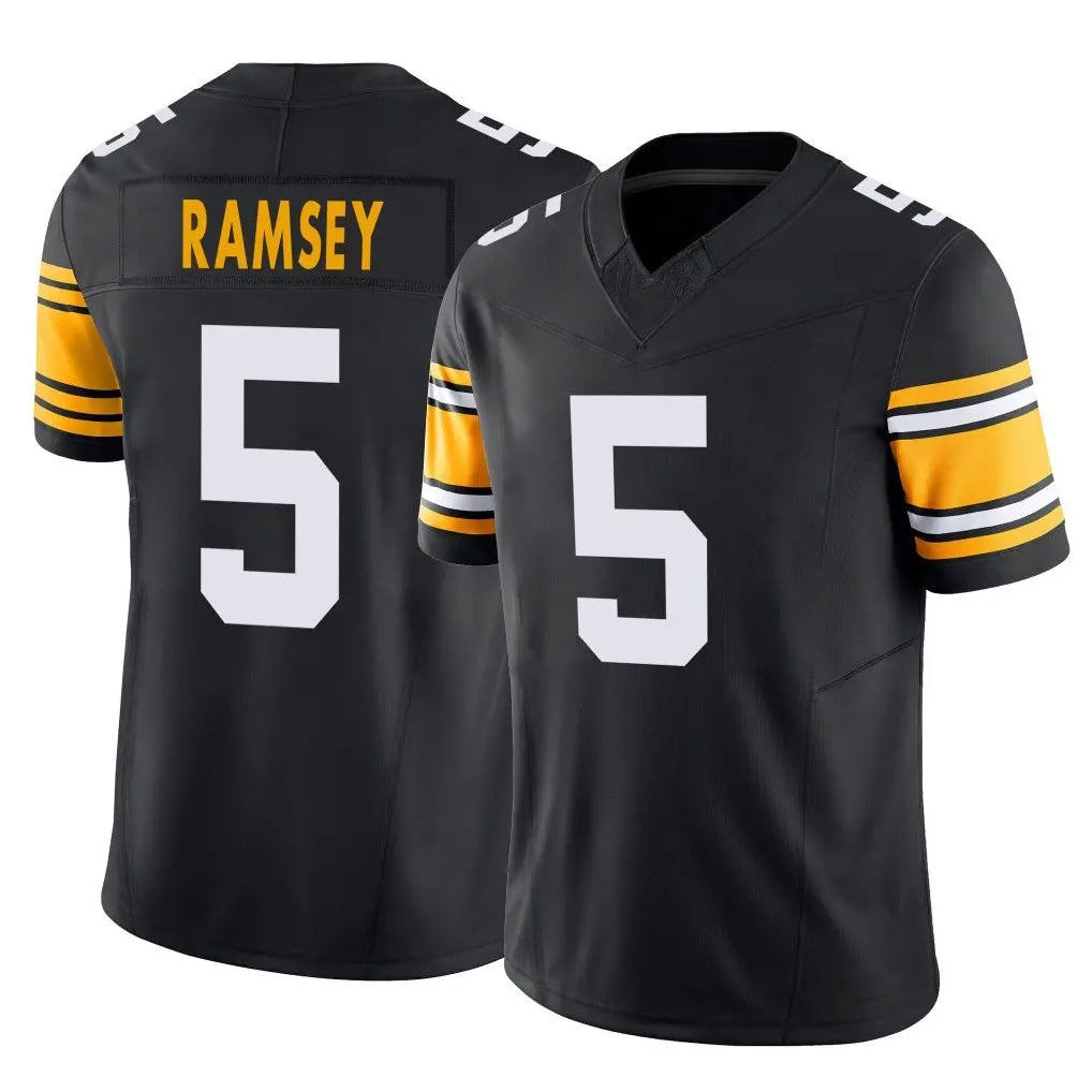 Tuec P.Steelers #5 Jalen Ramsey Player Black Limited Alternate Vapor F.U.S.E. Home Game Stitched Jerseys